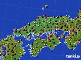 2016年04月09日の中国地方のアメダス(日照時間)