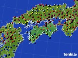 2016年04月09日の四国地方のアメダス(日照時間)