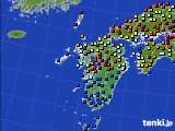 九州地方のアメダス実況(日照時間)(2016年04月09日)