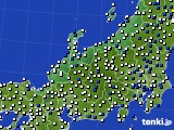 2016年04月09日の北陸地方のアメダス(風向・風速)