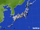 2016年04月09日のアメダス(風向・風速)
