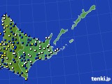 2016年04月09日の道東のアメダス(風向・風速)