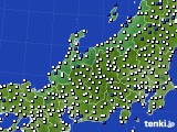 2016年04月10日の北陸地方のアメダス(風向・風速)