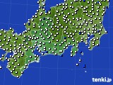 東海地方のアメダス実況(風向・風速)(2016年04月10日)