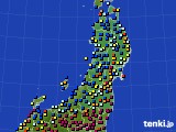 2016年04月11日の東北地方のアメダス(日照時間)