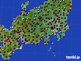 関東・甲信地方のアメダス実況(日照時間)(2016年04月11日)