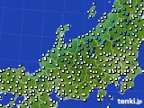 北陸地方のアメダス実況(気温)(2016年04月11日)