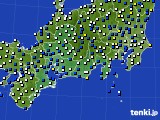 東海地方のアメダス実況(風向・風速)(2016年04月11日)
