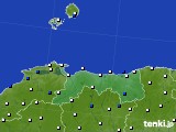 鳥取県のアメダス実況(風向・風速)(2016年04月11日)