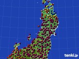 2016年04月12日の東北地方のアメダス(日照時間)