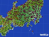 関東・甲信地方のアメダス実況(日照時間)(2016年04月12日)