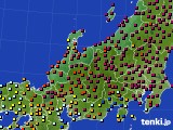 北陸地方のアメダス実況(日照時間)(2016年04月12日)