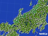 2016年04月12日の北陸地方のアメダス(風向・風速)