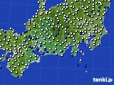 東海地方のアメダス実況(風向・風速)(2016年04月12日)