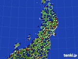2016年04月13日の東北地方のアメダス(日照時間)