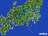 関東・甲信地方のアメダス実況(日照時間)(2016年04月13日)