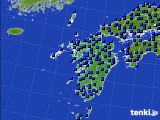 九州地方のアメダス実況(日照時間)(2016年04月13日)