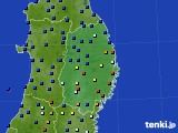岩手県のアメダス実況(日照時間)(2016年04月13日)