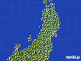 東北地方のアメダス実況(気温)(2016年04月13日)
