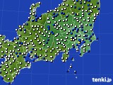 2016年04月13日の関東・甲信地方のアメダス(風向・風速)