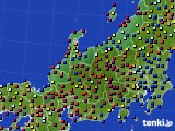北陸地方のアメダス実況(日照時間)(2016年04月14日)
