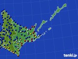 道東のアメダス実況(日照時間)(2016年04月14日)