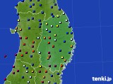 岩手県のアメダス実況(日照時間)(2016年04月14日)