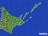 道東のアメダス実況(気温)(2016年04月14日)