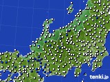 2016年04月14日の北陸地方のアメダス(風向・風速)