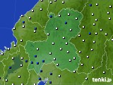 2016年04月14日の岐阜県のアメダス(風向・風速)