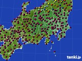 2016年04月15日の関東・甲信地方のアメダス(日照時間)