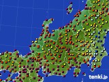 北陸地方のアメダス実況(日照時間)(2016年04月16日)