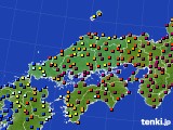 中国地方のアメダス実況(日照時間)(2016年04月16日)