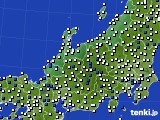 2016年04月16日の北陸地方のアメダス(風向・風速)
