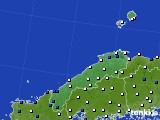 島根県のアメダス実況(風向・風速)(2016年04月16日)