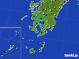 鹿児島県のアメダス実況(風向・風速)(2016年04月16日)