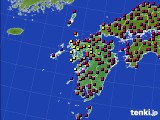 九州地方のアメダス実況(日照時間)(2016年04月17日)
