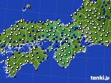 近畿地方のアメダス実況(風向・風速)(2016年04月17日)