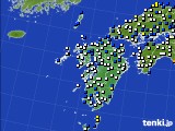 九州地方のアメダス実況(風向・風速)(2016年04月17日)