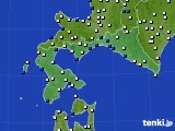 道南のアメダス実況(風向・風速)(2016年04月17日)