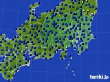 2016年04月18日の関東・甲信地方のアメダス(日照時間)