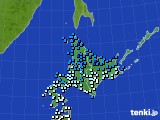 北海道地方のアメダス実況(気温)(2016年04月18日)