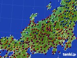 北陸地方のアメダス実況(日照時間)(2016年04月19日)