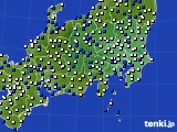 2016年04月19日の関東・甲信地方のアメダス(風向・風速)