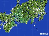 東海地方のアメダス実況(風向・風速)(2016年04月19日)