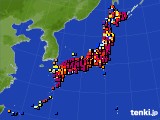 アメダス実況(日照時間)(2016年04月20日)