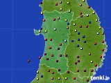 秋田県のアメダス実況(日照時間)(2016年04月20日)