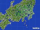 2016年04月20日の関東・甲信地方のアメダス(風向・風速)