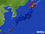 アメダス実況(日照時間)(2016年04月21日)