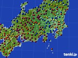 関東・甲信地方のアメダス実況(日照時間)(2016年04月22日)